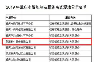 鼎捷軟件雙喜臨門，同時入選重慶、長沙經(jīng)開區(qū)智能制造服務(wù)商資源池名單